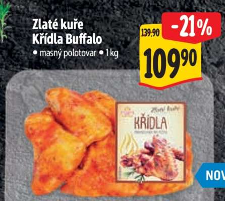 Zlaté kuře Křídla Buffalo