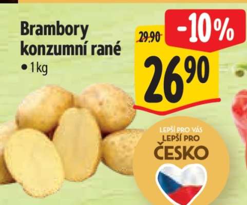 Brambory konzumní rané