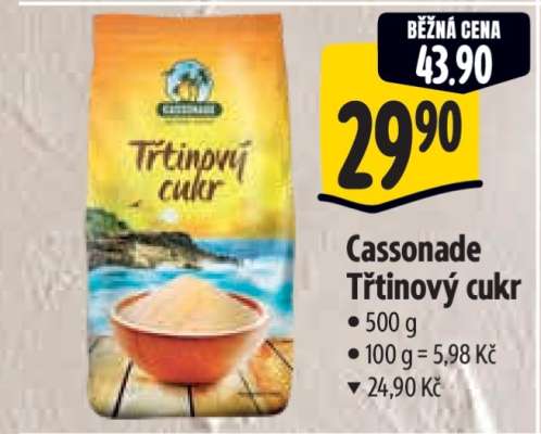 Cassonade Třtinový cukr