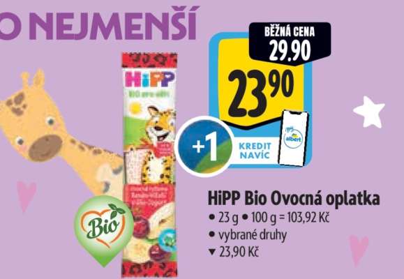 HiPP Bio Ovocná oplatka