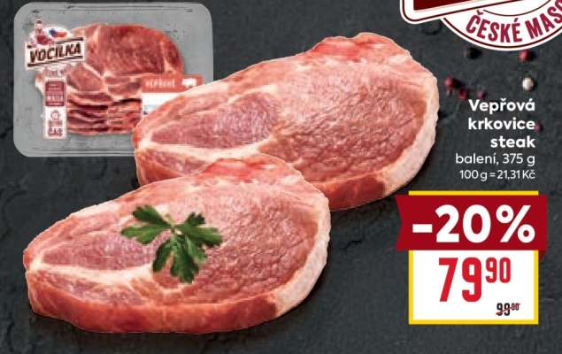 Vepřová krkovice steak