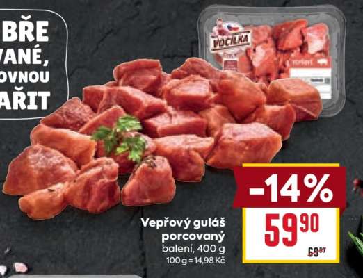 Vepřový guláš porcovaný