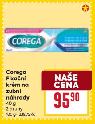 Corega Fixační krém na zubní náhrady