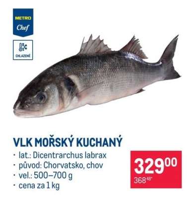 Vlk mořský kuchaný