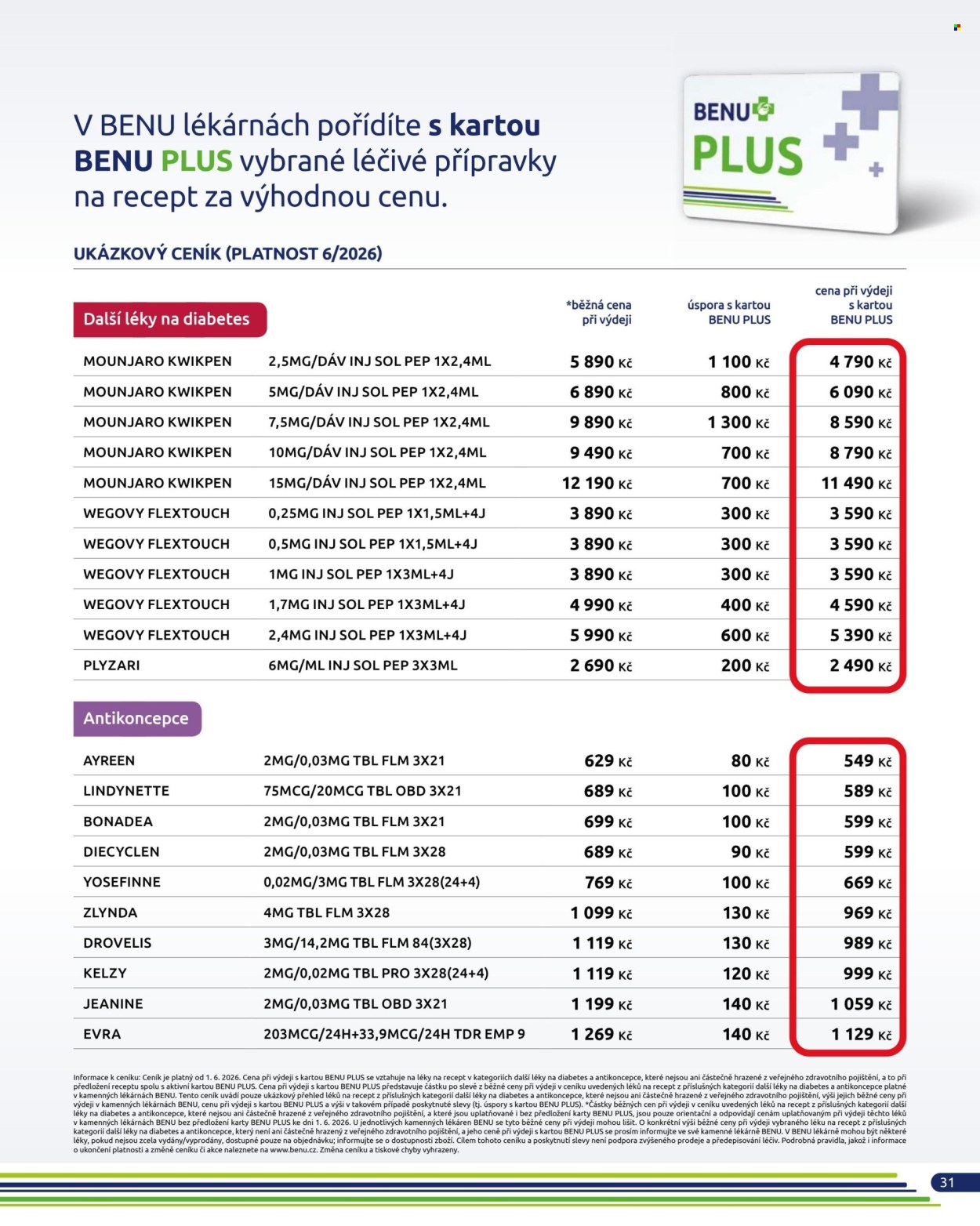 Leták BENU Lékárna - 1.7.2026 - 31.8.2026. Strana 26