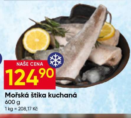 Mořská štika kuchaná