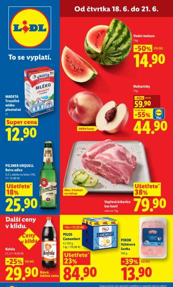 Leták Lidl - 18.6.2026 - 21.6.2026.