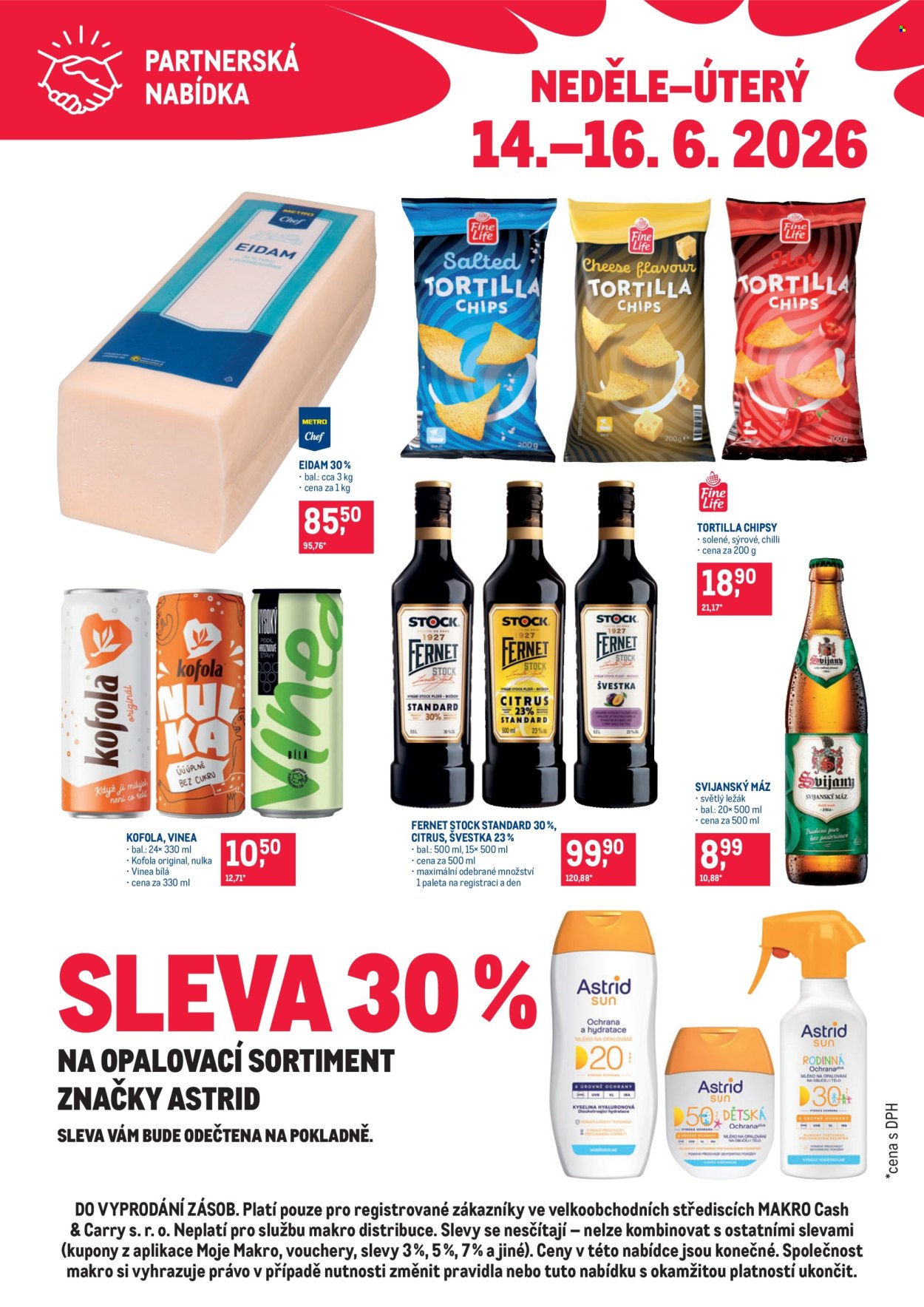 Leták MAKRO - 14.6.2026 - 16.6.2026. Strana 1
