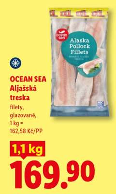 OCEAN SEA ALJAŠSKÁ TRESKA