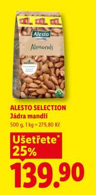 ALESTO SELECTION Jádra mandlí