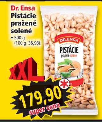 Dr.Ensa Pistácie pražené solené