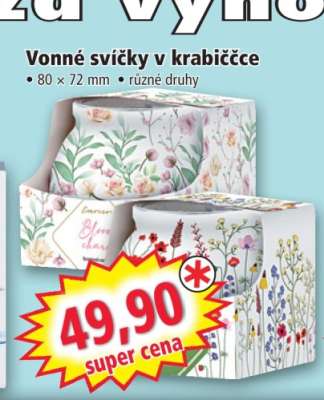 Vonné svíčky v krabičce