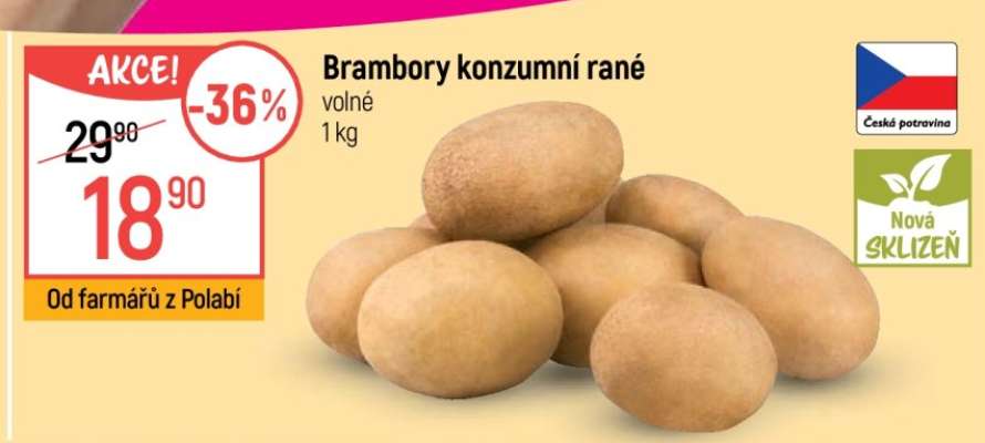 Brambory konzumní rané