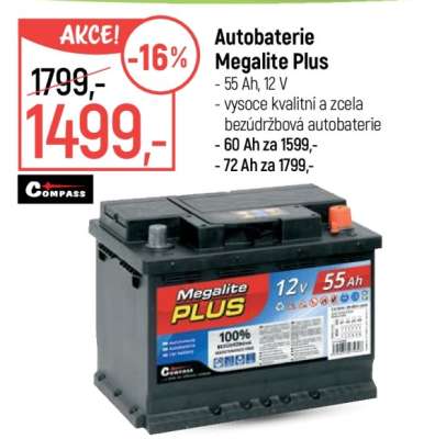 Autobaterie Megalite Plus