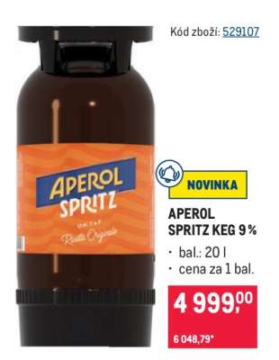 APEROL SPRITZ KEG 9 %