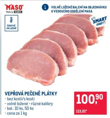 VEPŘOVÁ PEČENĚ PLÁTKY