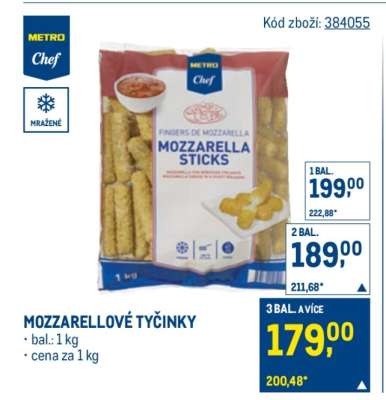 Mozzarellové tyčinky