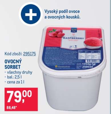 Ovocný sorbet