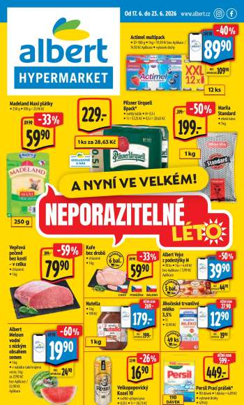 Leták Albert Hypermarket - 17.6.2026 - 23.6.2026.