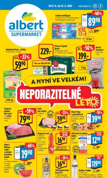 Leták Albert Supermarket - 17.6.2026 - 23.6.2026.