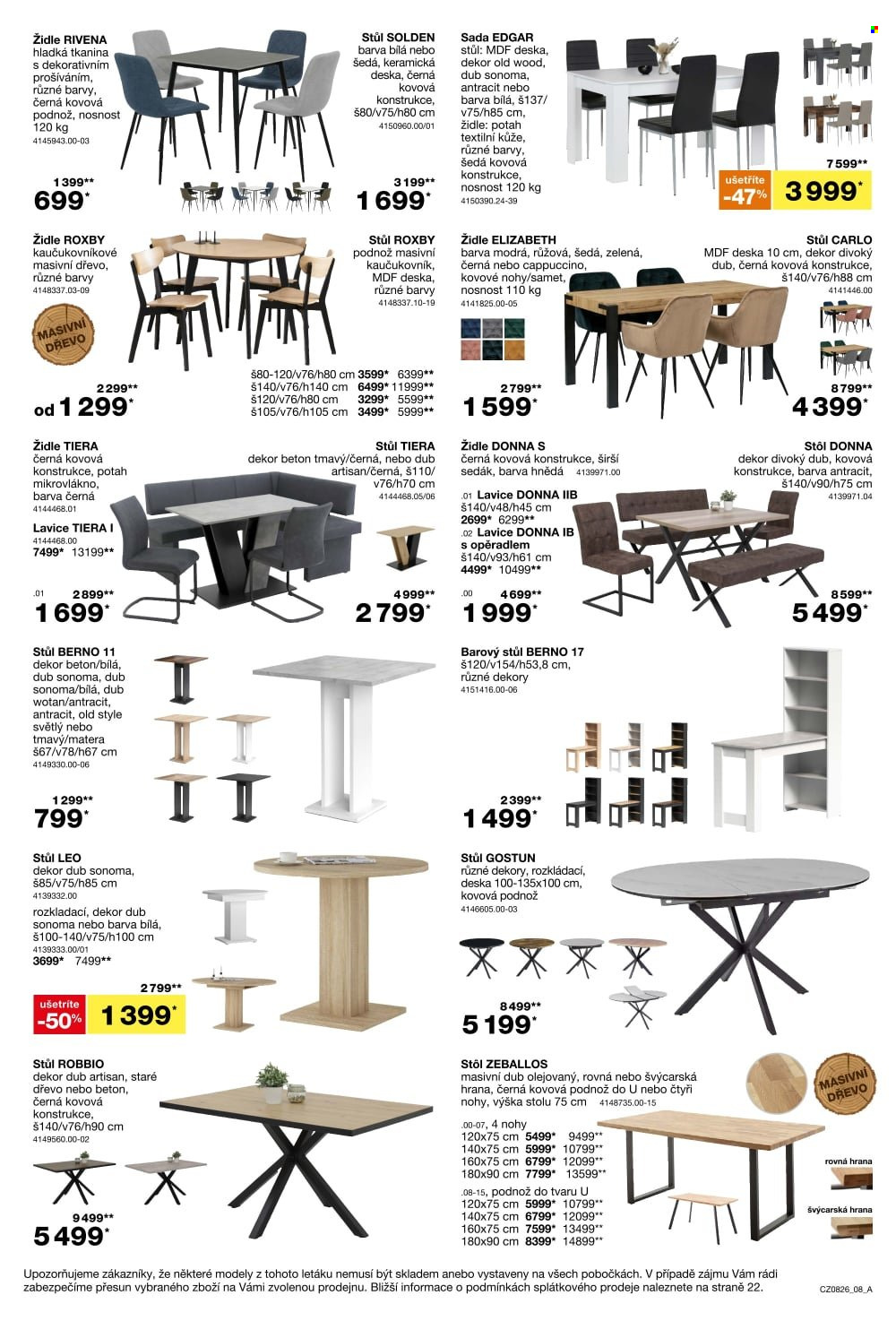 Leták SCONTO NÁBYTEK - 17.6.2026 - 14.7.2026. Strana 8