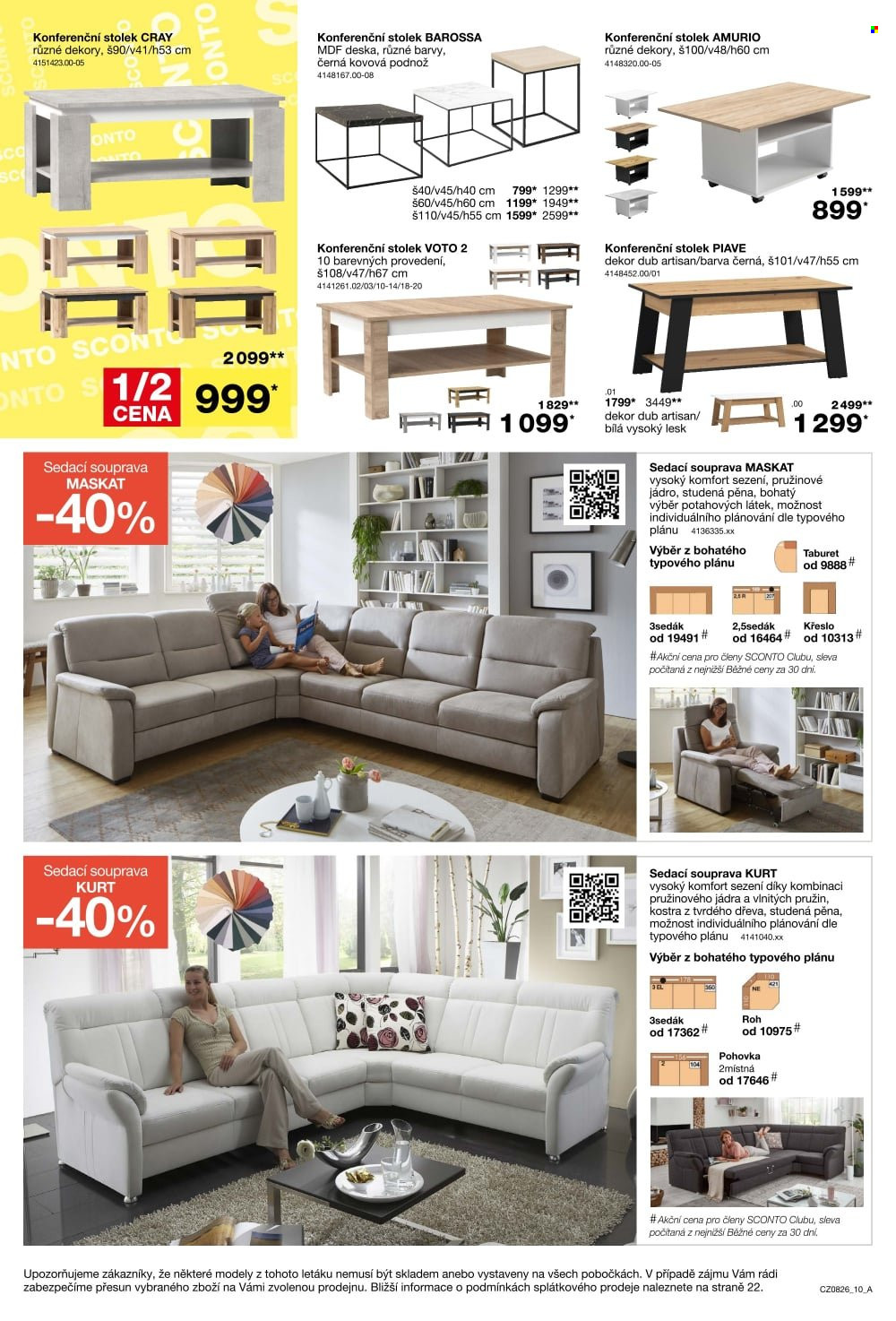 Leták SCONTO NÁBYTEK - 17.6.2026 - 14.7.2026. Strana 10