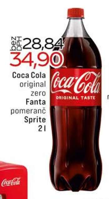 Coca-Cola original zero Fanta pomeranč Sprite