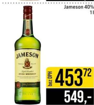 Jameson 40% 1l
