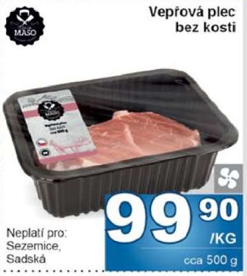 Vepřová plec bez kosti