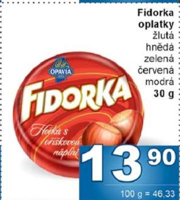 Fidorka oplatky