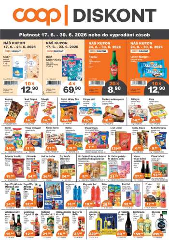 Leták coop DISKONT - 17.6.2026 - 30.6.2026.