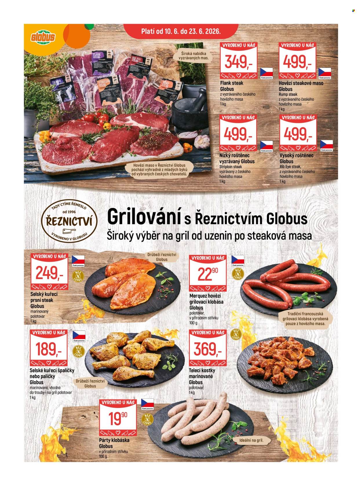 Leták Globus - 10.6.2026 - 23.6.2026. Strana 1