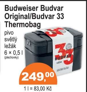 Budweiser Budvar Original/Budvar 33 Thermobag