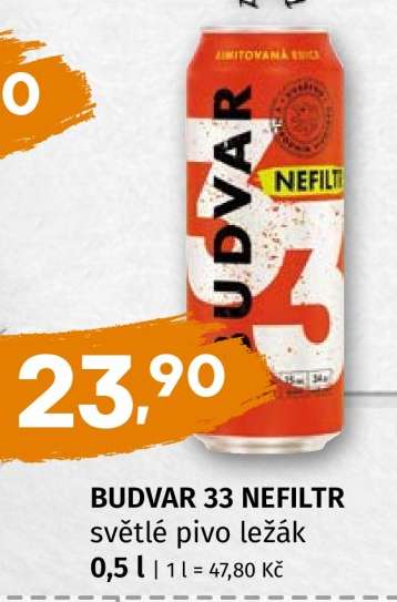 BUDVAR 33 NEFILTR