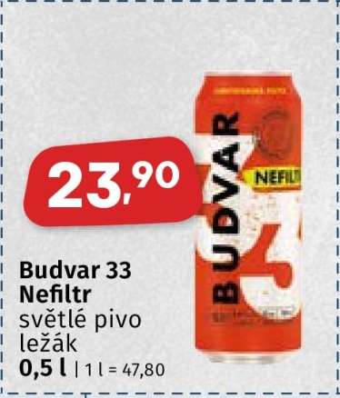 BUDVAR 33 NEFILTR