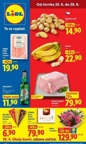 Leták Lidl - 25.6.2026 - 28.6.2026.