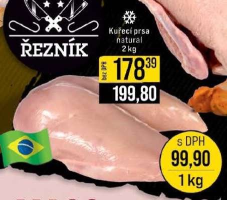 Kuřecí prsa natural