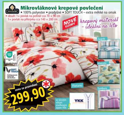 Mikrovláknové krepové povlečení