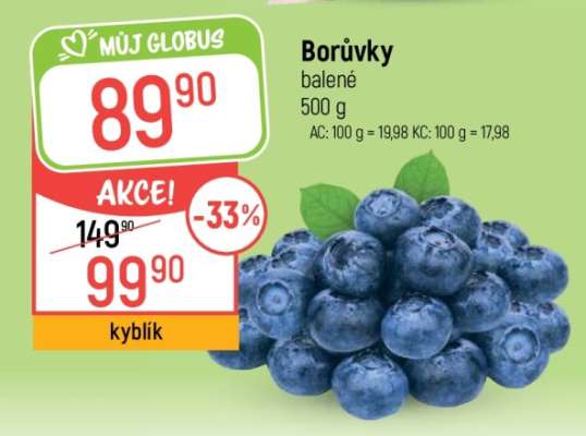 Borůvky balené 500 g