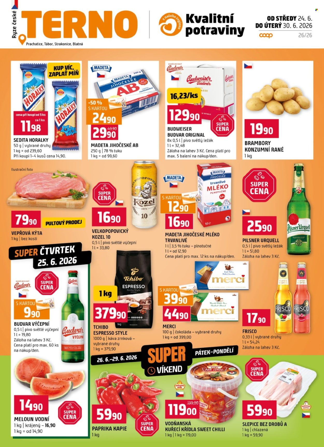 Leták coop TERNO - 24.6.2026 - 30.6.2026. Strana 1