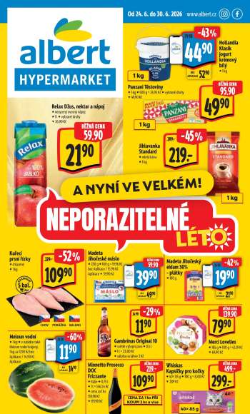 Leták Albert Hypermarket - 24.6.2026 - 30.6.2026.