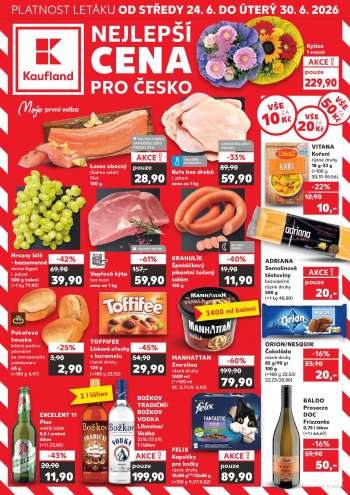 Leták Kaufland - 24.6.2026 - 30.6.2026.