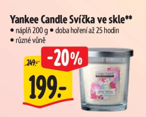 Yankee Candle Svíčka ve skle