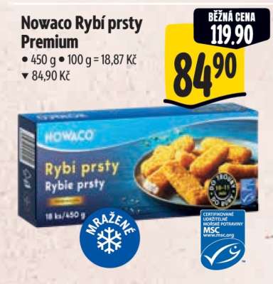 Nowaco rybí prsty Prémium