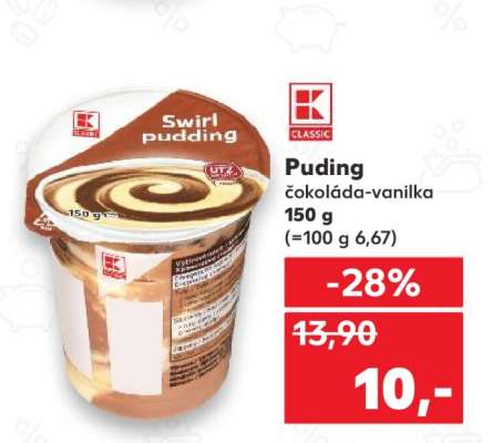 Puding čokoláda-vanilka
