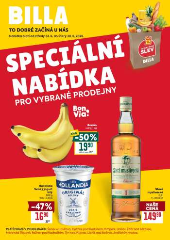 Leták BILLA - 24.6.2026 - 30.6.2026.