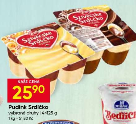 Pudink Srdíčko