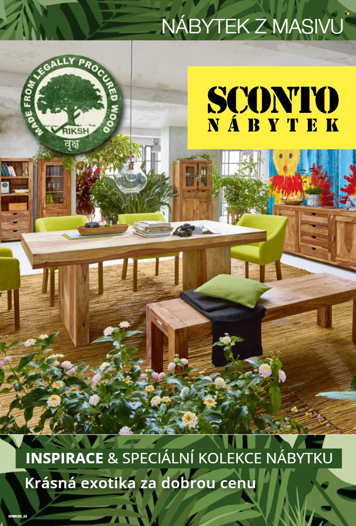 Leták SCONTO NÁBYTEK. Strana 1