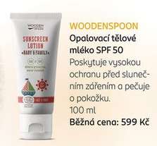 WOODENSPOON Opalovací tělové mléko SPF 50