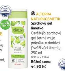 ALTERRA NATURKOSMETIK Sprchový gel limetka